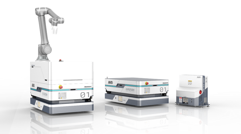 PA旗舰厅數位開發的自主式移動機器人（AMR250M），搭配全向輪並結合AI演算法、2D LiDAR、3D攝影機等技術，協助客戶實現產線全自動化